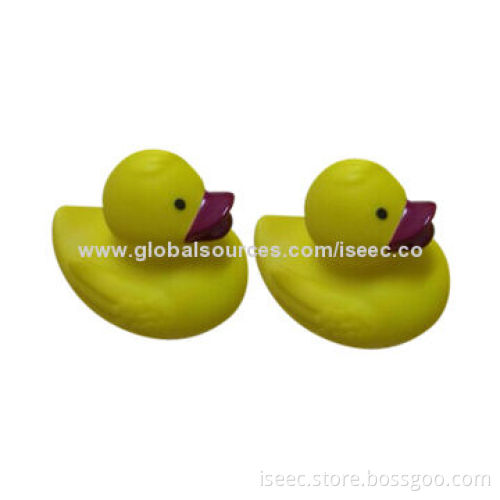 Rubber duck, equipped with BB abdomen device
